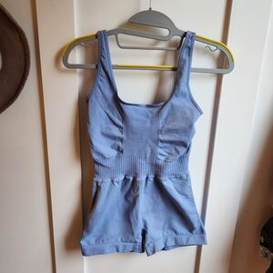 Free People Movement Periwinkle Blue Good Karma Runsie